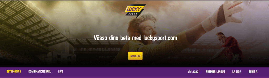 Lucky Sport. 18, spela ansvarsfullt, stodlinjen.se.