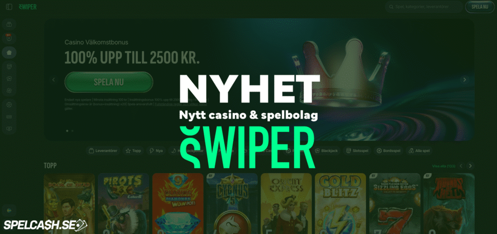Nyhet: Swiper Casino & Sport lanseras