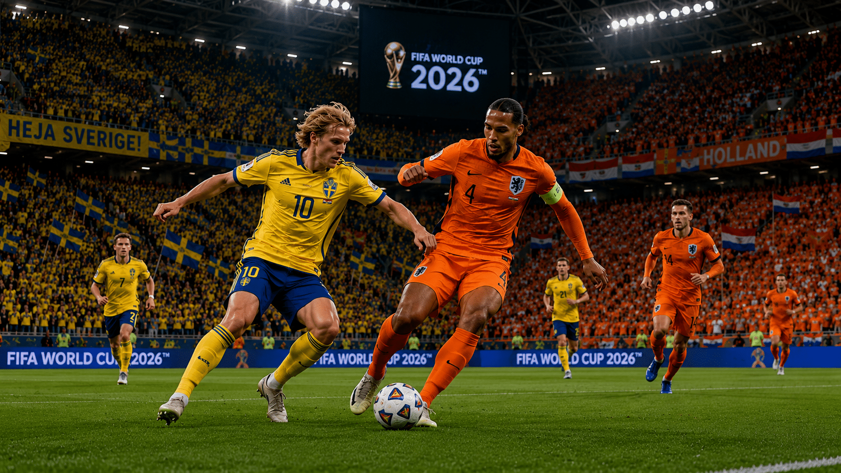 Sverige v Nederländerna fotbolls vm 2026