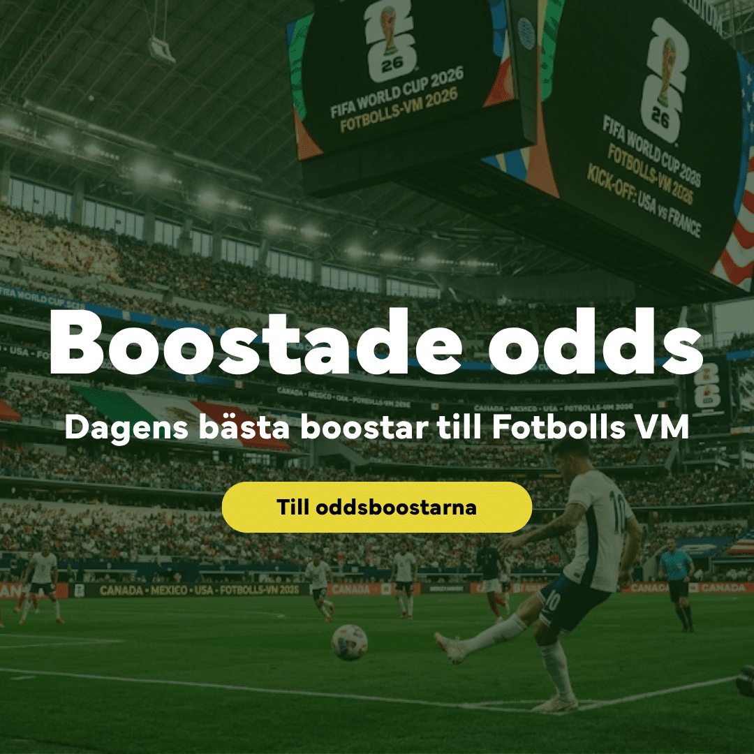 Oddsboost Fotbolls VM - Dagens bästa oddsboostar och förhöjda odds till VM 2026