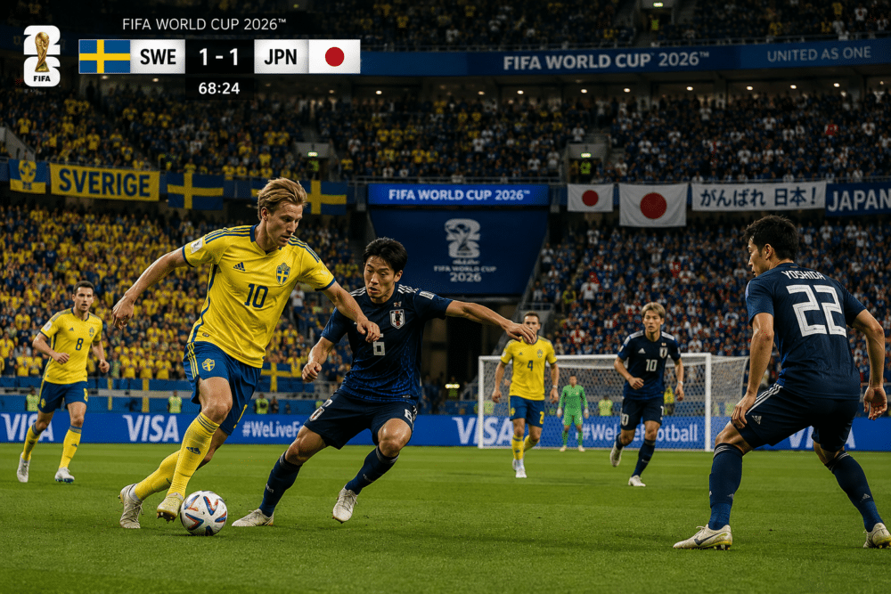 Sverige - japan fotbolls vm 2026