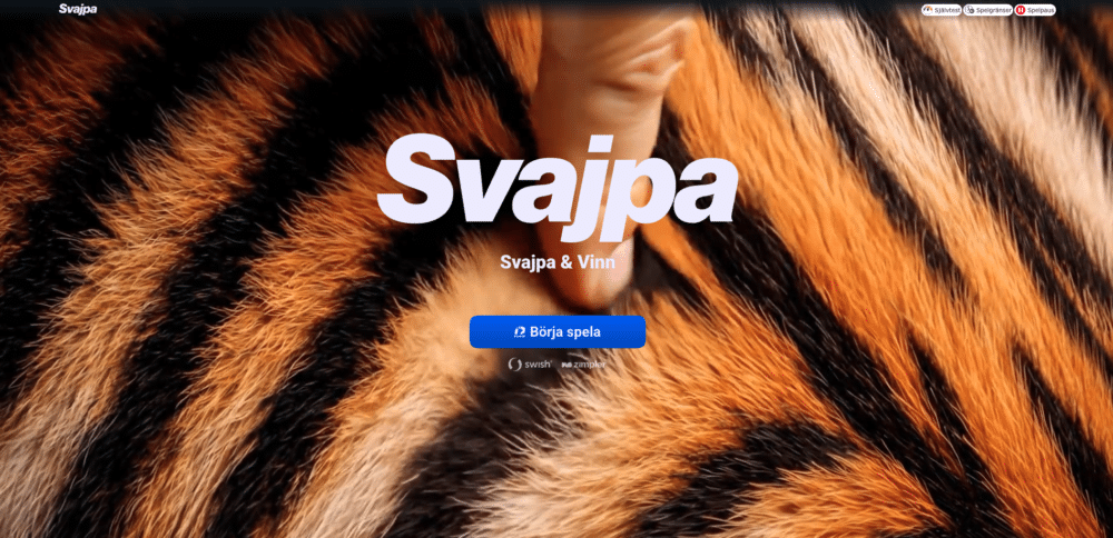 Svajpa casino startsida