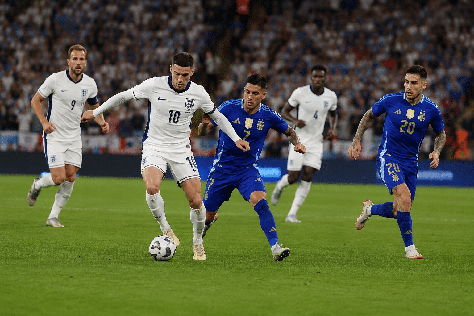 England frankrike semifinal i fotbolls vm 2026 matchbild