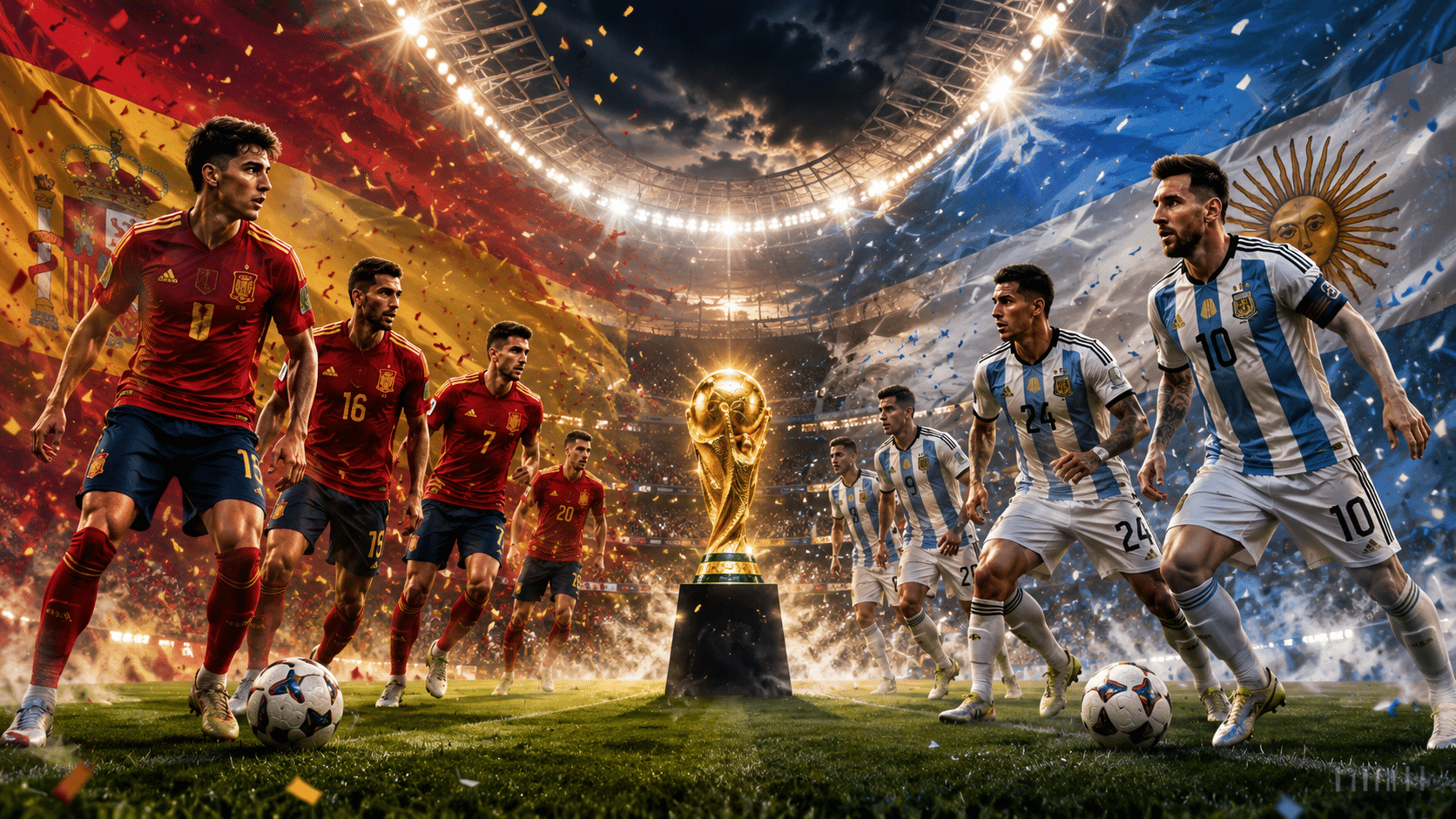 Spanien argentina i VM finalen 2026