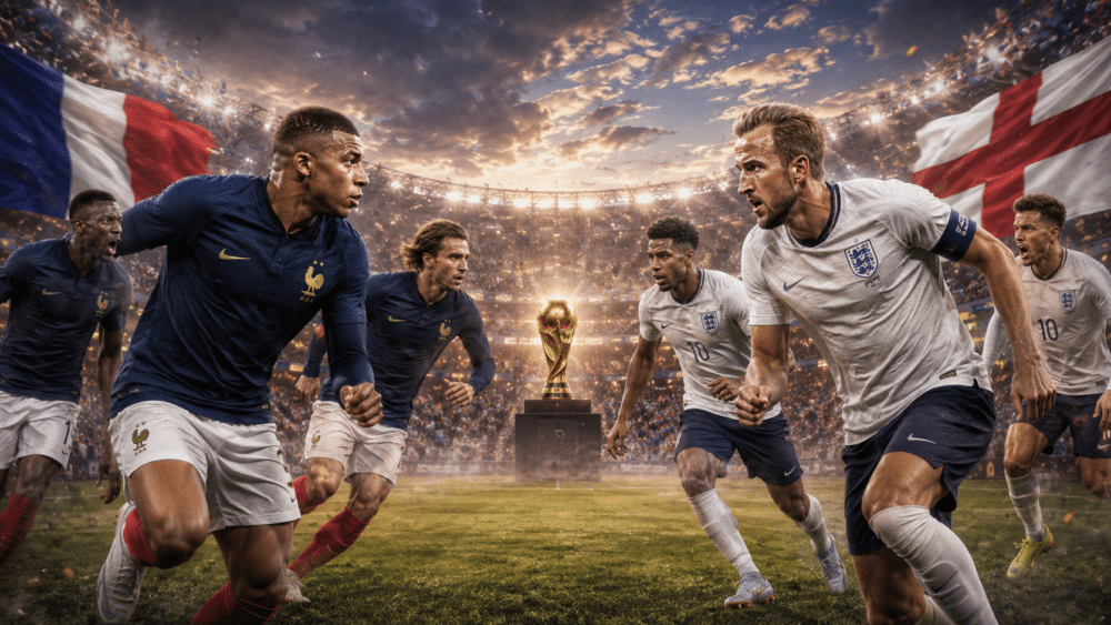 Frankrike vs england i bronsmatch fotbolls vm 2026