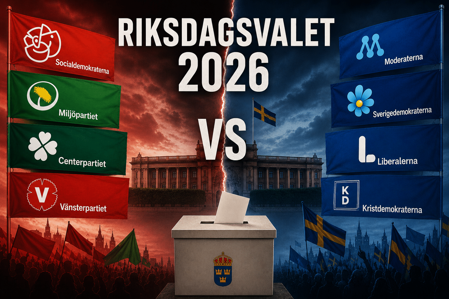 Riksdagsvalet 2026 odds