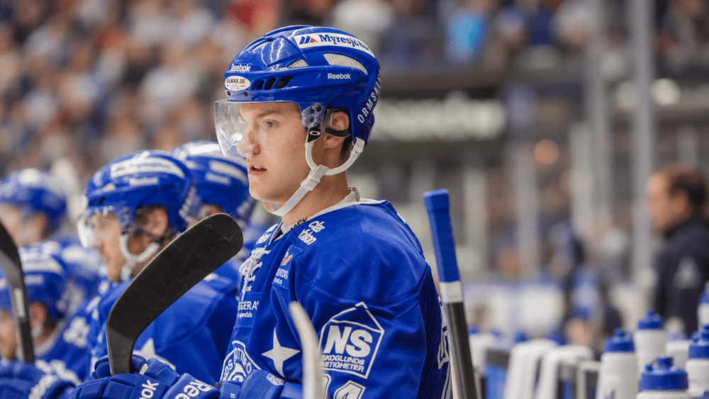 Ishockeyspelaren Fredrik Händemark i Leksands IF.